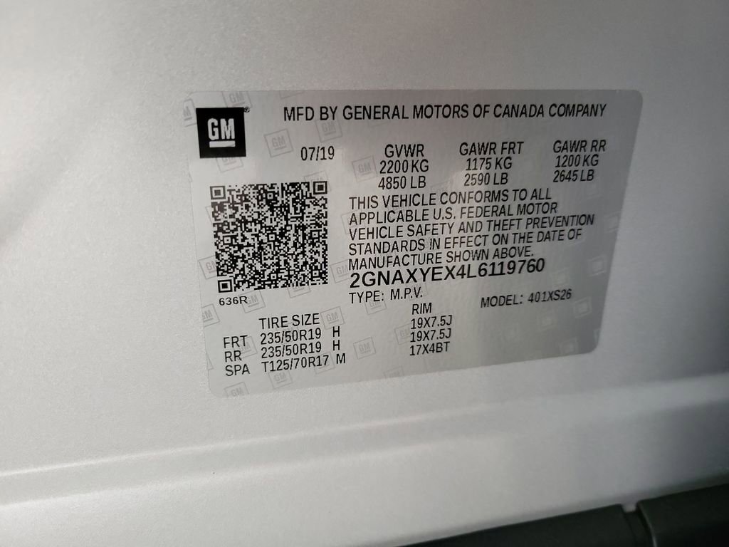 Certified 2020 Chevrolet Equinox Premier AWD/4WD image 24