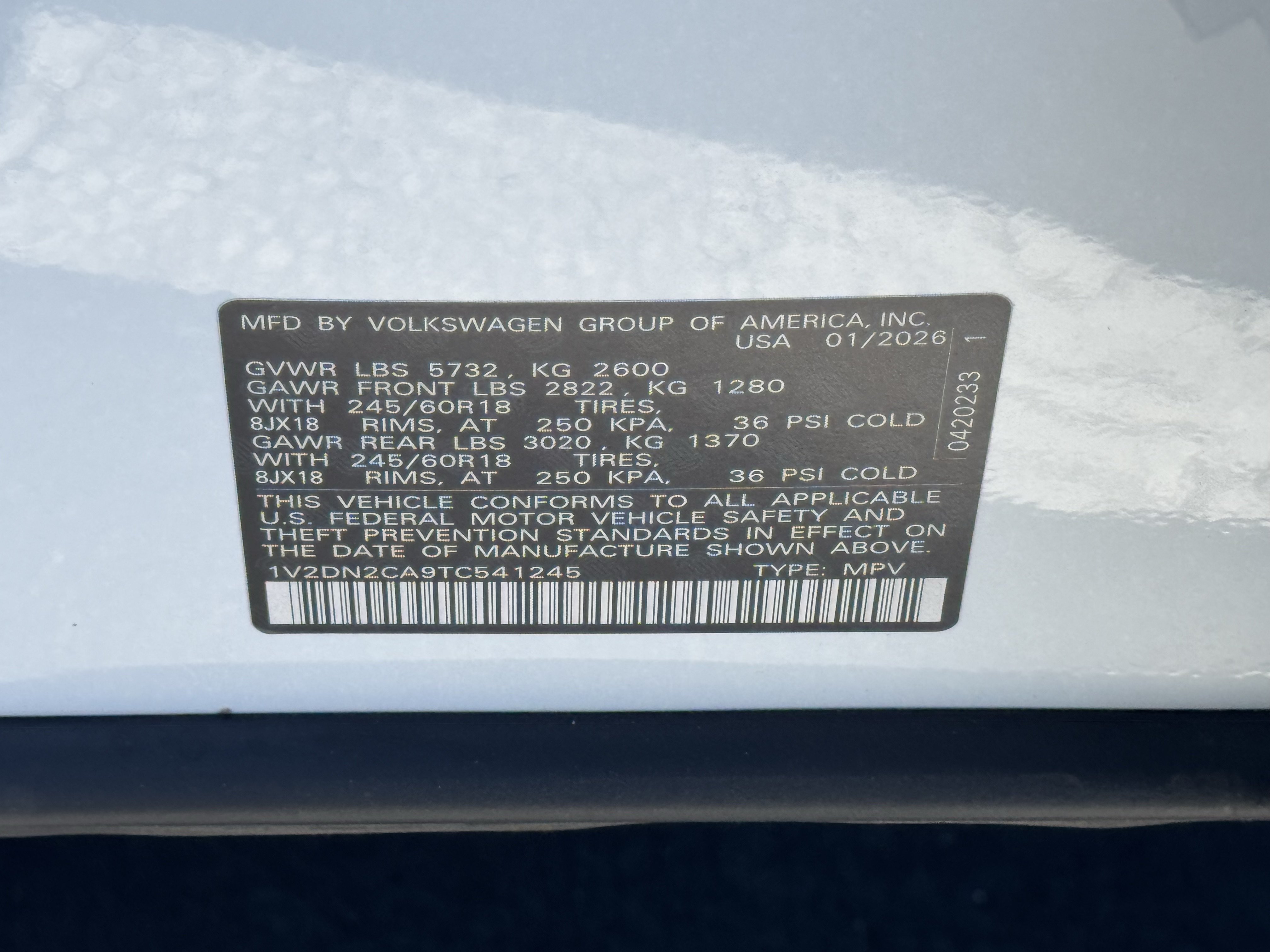 Used 2026 Volkswagen Atlas SE FWD image 37