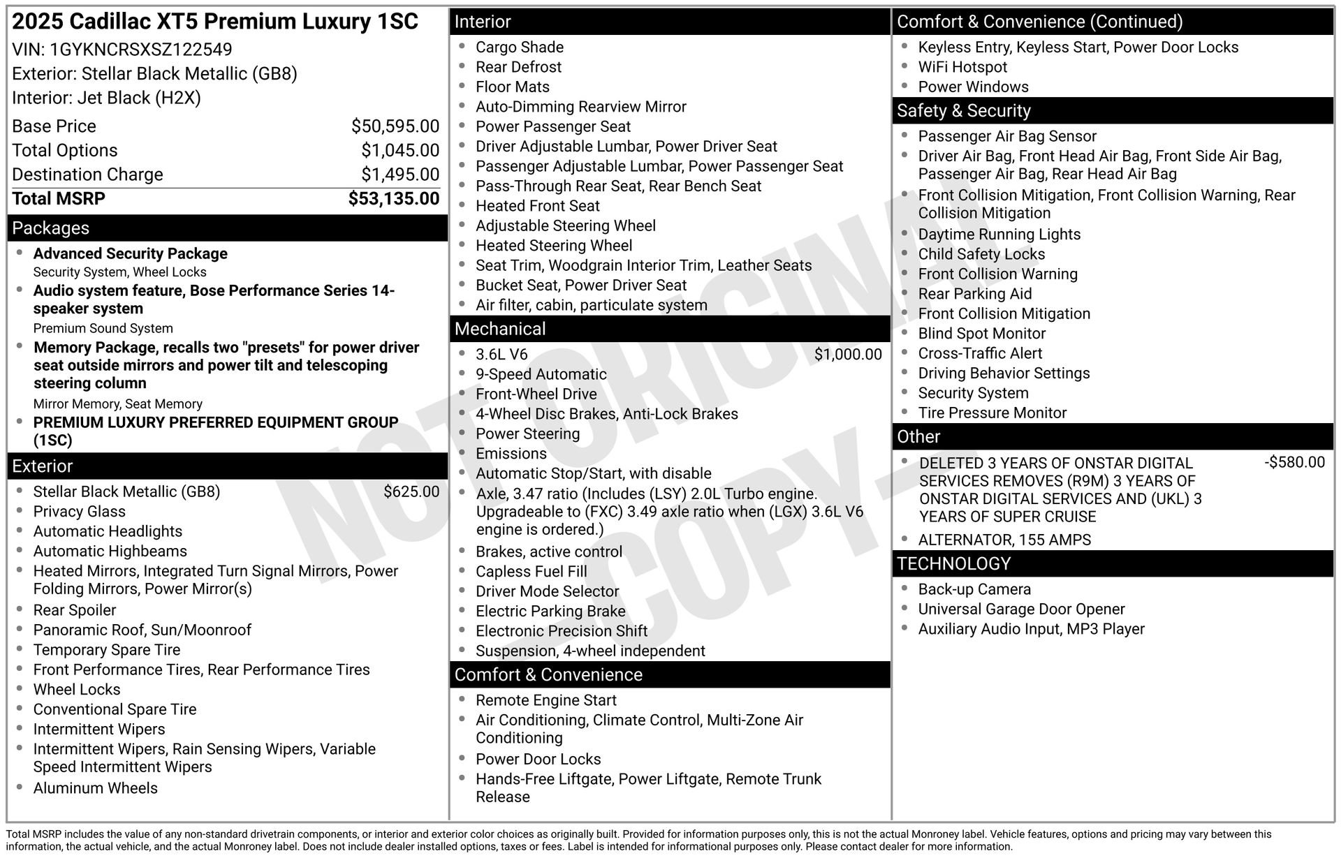 Used 2025 Cadillac XT5 Premium Luxury image 43