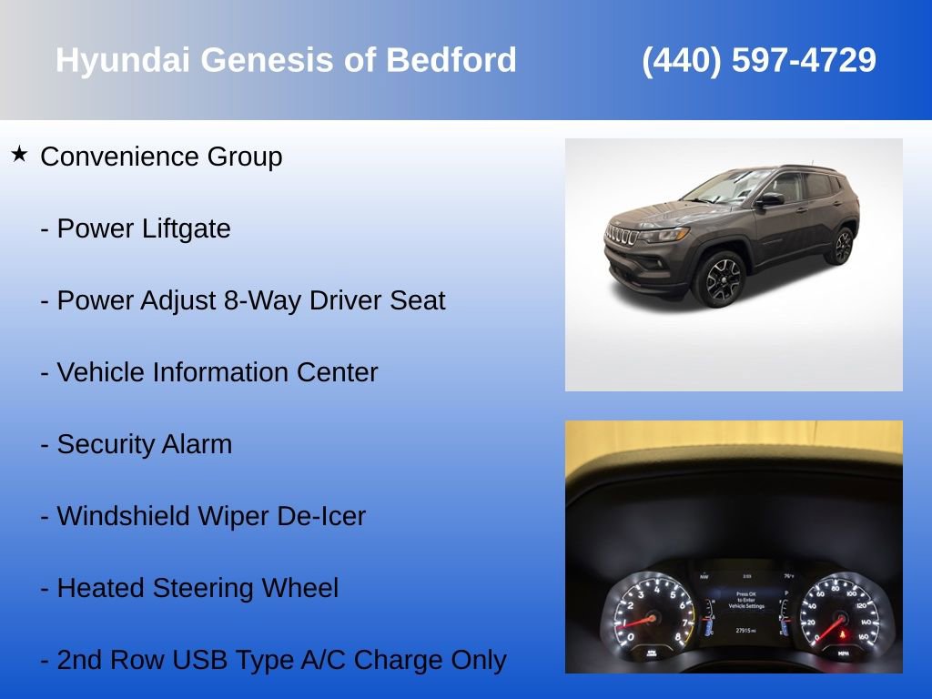 Used 2022 Jeep Compass Latitude w/ Convenience Group AWD/4WD image 14