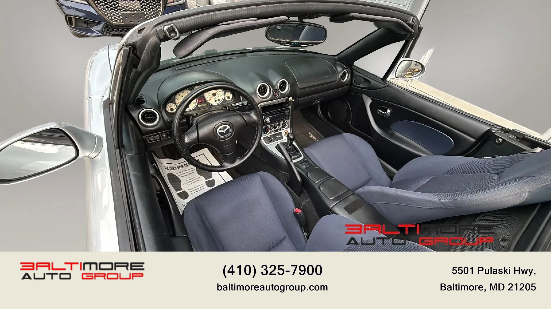Used 2004 MAZDA MX-5 Miata w/ Cloth Azure Blue Pkg RWD image 22