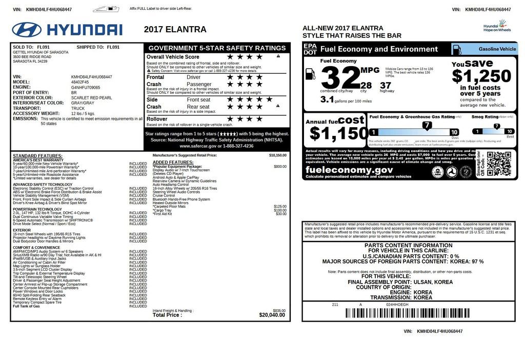 Used 2017 Hyundai Elantra SE image 33