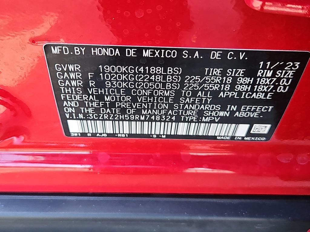 Certified 2024 Honda HR-V Sport image 13