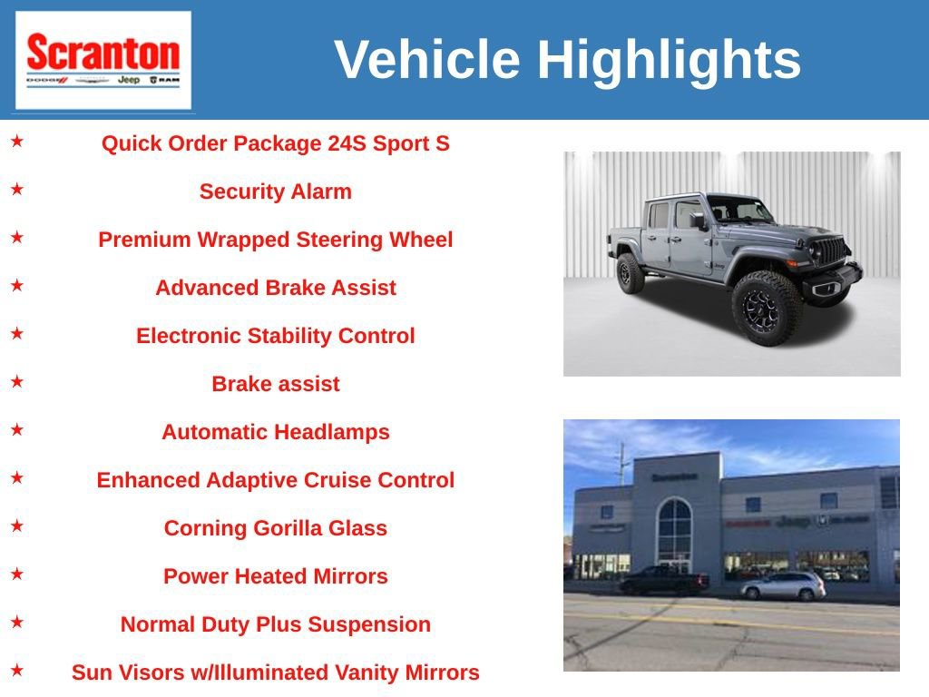 New 2025 Jeep Gladiator Sport image 6