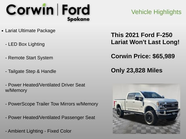 Used 2021 Ford F250 Lariat w/ Lariat Ultimate Package image 12