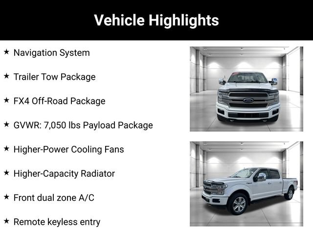 Used 2018 Ford F150 Platinum w/ FX4 Off-Road Package AWD/4WD image 2