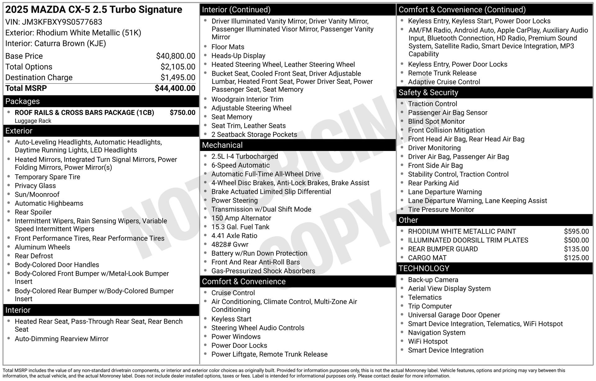 Used 2025 MAZDA CX-5 Signature image 45