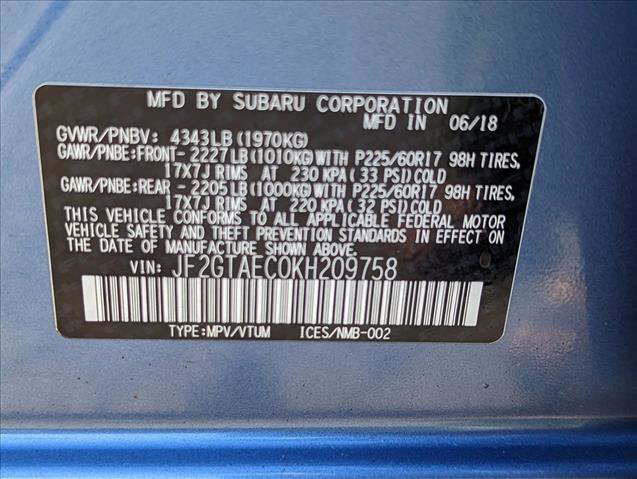 Used 2019 Subaru Crosstrek 2.0i Premium w/ Eyesight System image 24