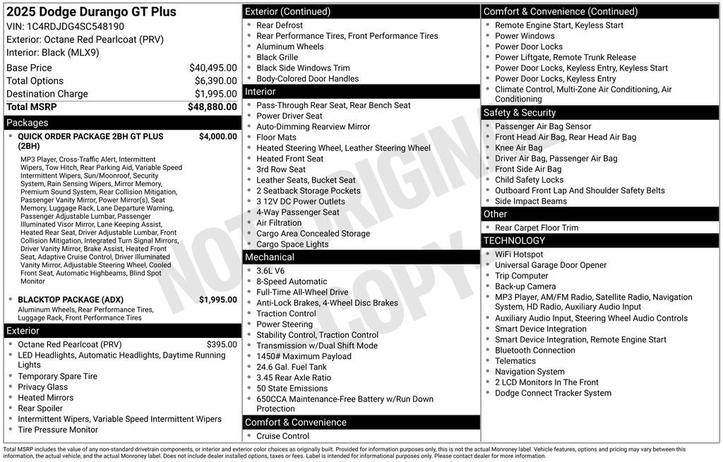 Used 2025 Dodge Durango GT AWD/4WD image 45