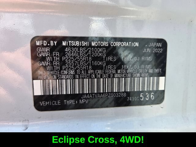 Used 2023 Mitsubishi Eclipse Cross LE AWD/4WD image 19