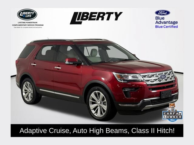 Certified 2019 Ford Explorer Limited w/ Ford Safe & Smart Package FWD image 1