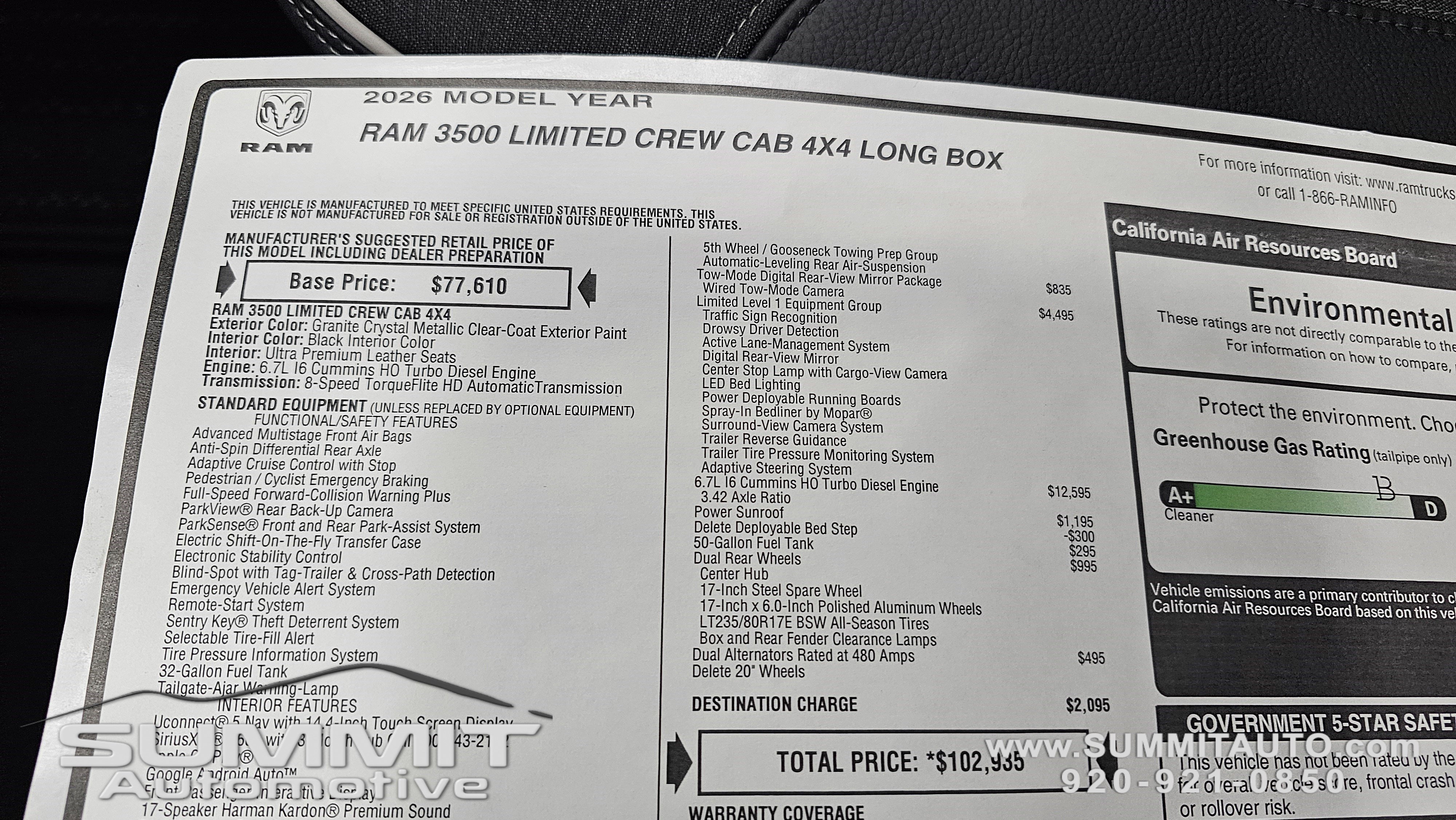 New 2026 RAM 3500 Limited image 67