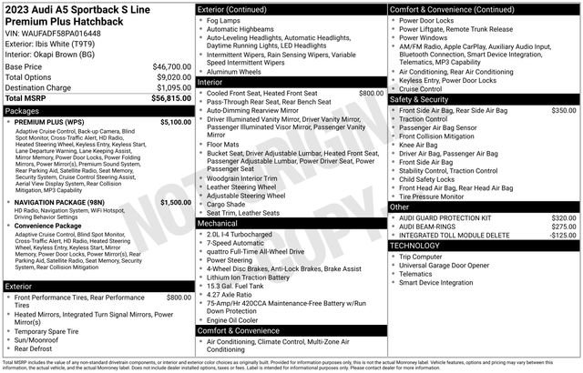 Used 2023 Audi A5 2.0T Premium Plus w/ Premium Plus image 2