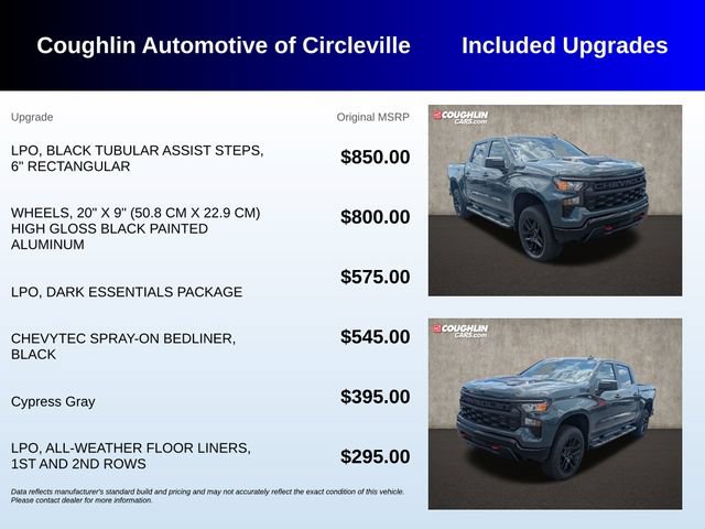 Used 2026 Chevrolet Silverado 1500 Custom Trail Boss w/ LPO, Dark Essentials Package AWD/4WD image 3