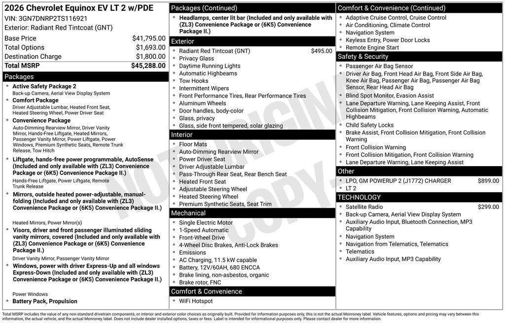 New 2026 Chevrolet Equinox EV LT FWD image 11