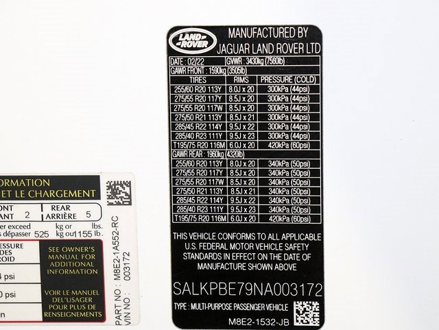 Used 2022 Land Rover Range Rover Long Wheelbase SE image 45