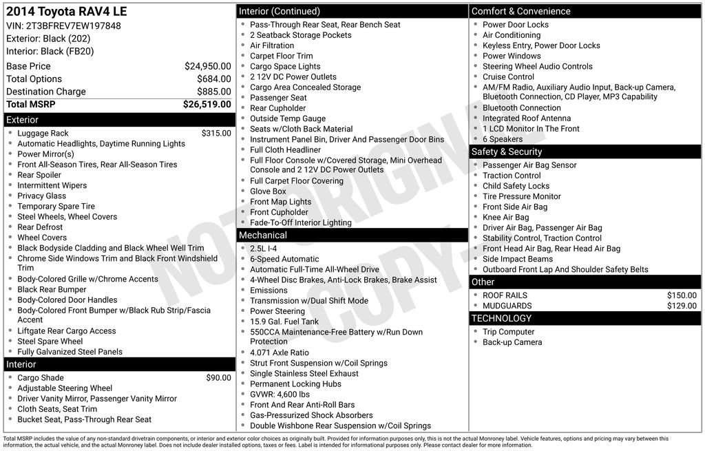 Used 2014 Toyota RAV4 LE AWD/4WD image 56
