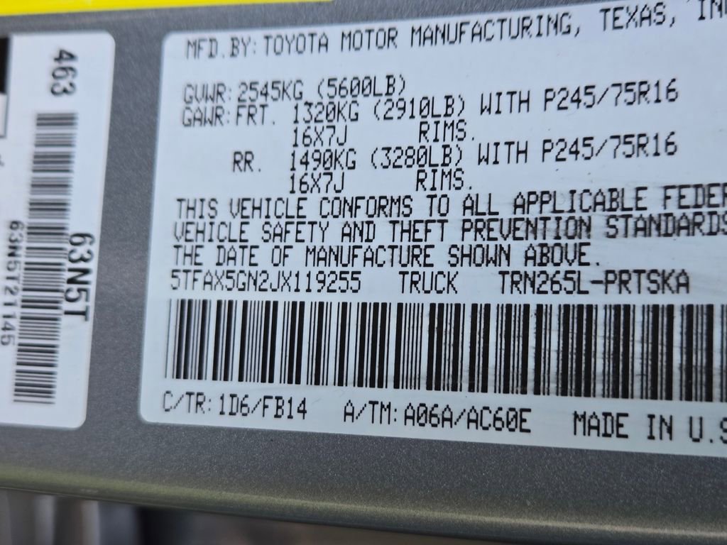 Used 2018 Toyota Tacoma SR w/ SR Convenience Package image 29