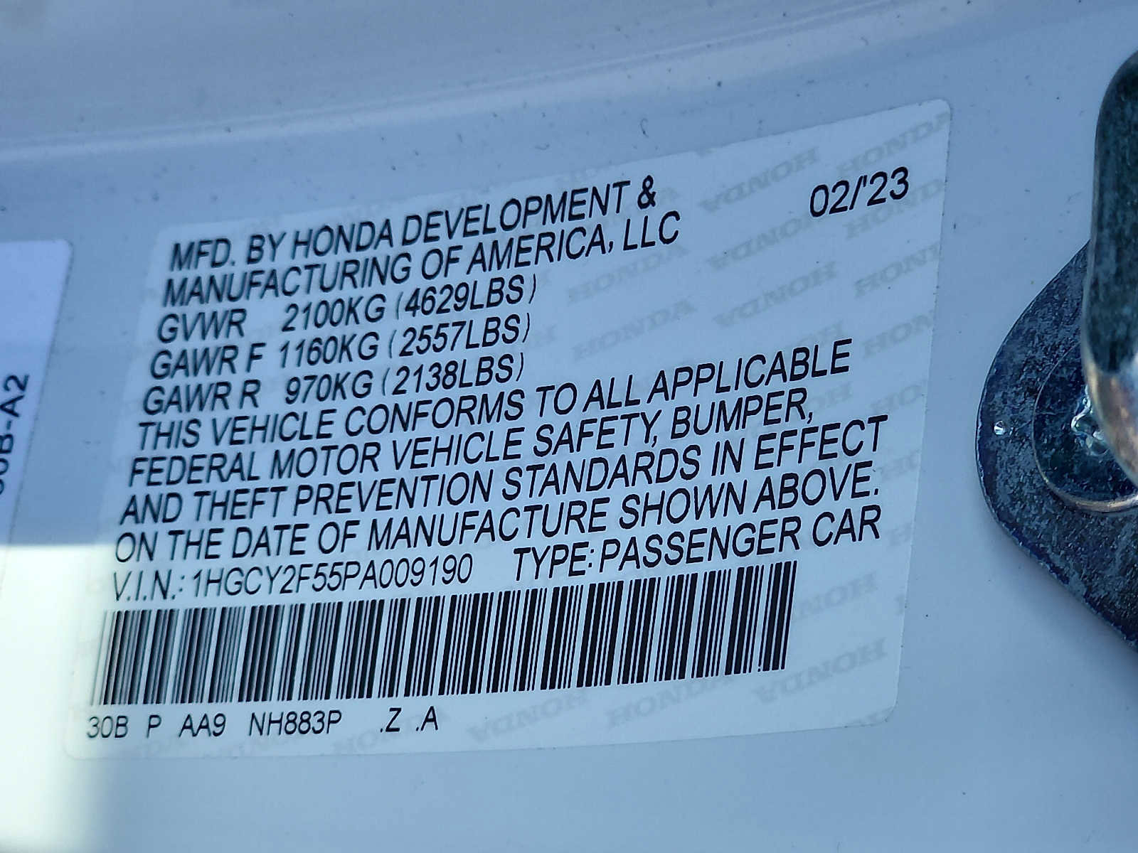 Certified 2023 Honda Accord Sport image 26