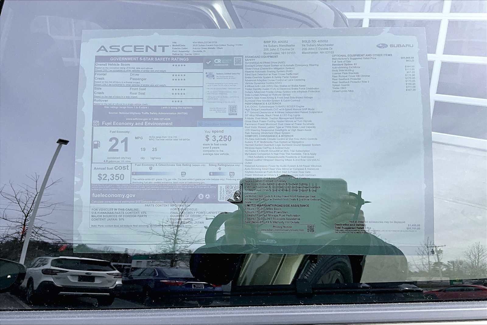 New 2026 Subaru Ascent Bronze Edition AWD/4WD image 18