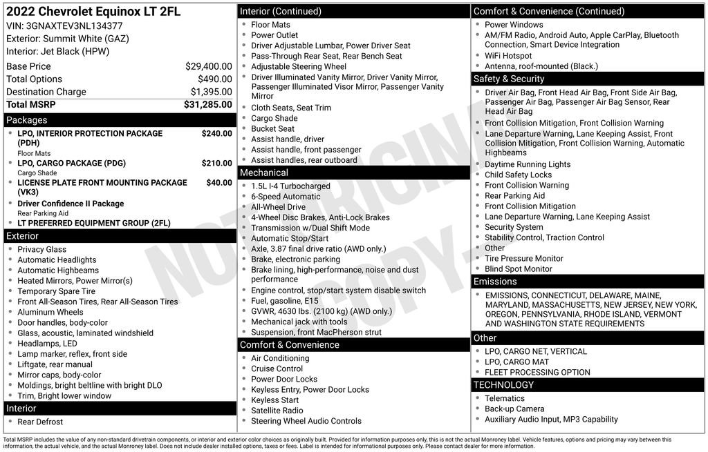 Used 2022 Chevrolet Equinox LT image 42