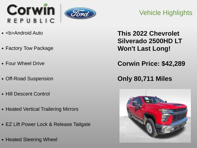 Used 2022 Chevrolet Silverado 2500 LT w/ Convenience Package image 12
