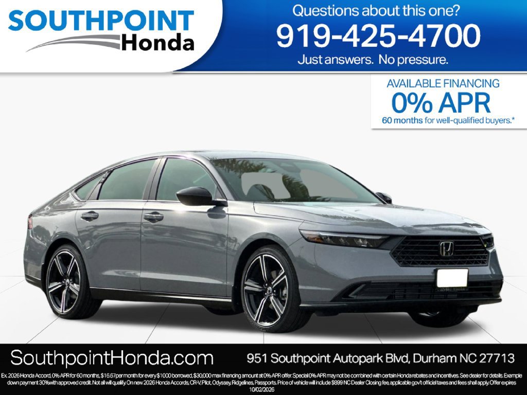 New 2026 Honda Accord SE image 1