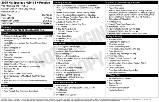 Certified 2025 Kia Sportage SX Prestige AWD/4WD image 51