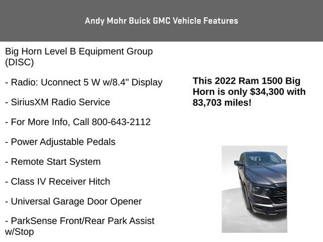 Used 2022 RAM 1500 Big Horn AWD/4WD image 20