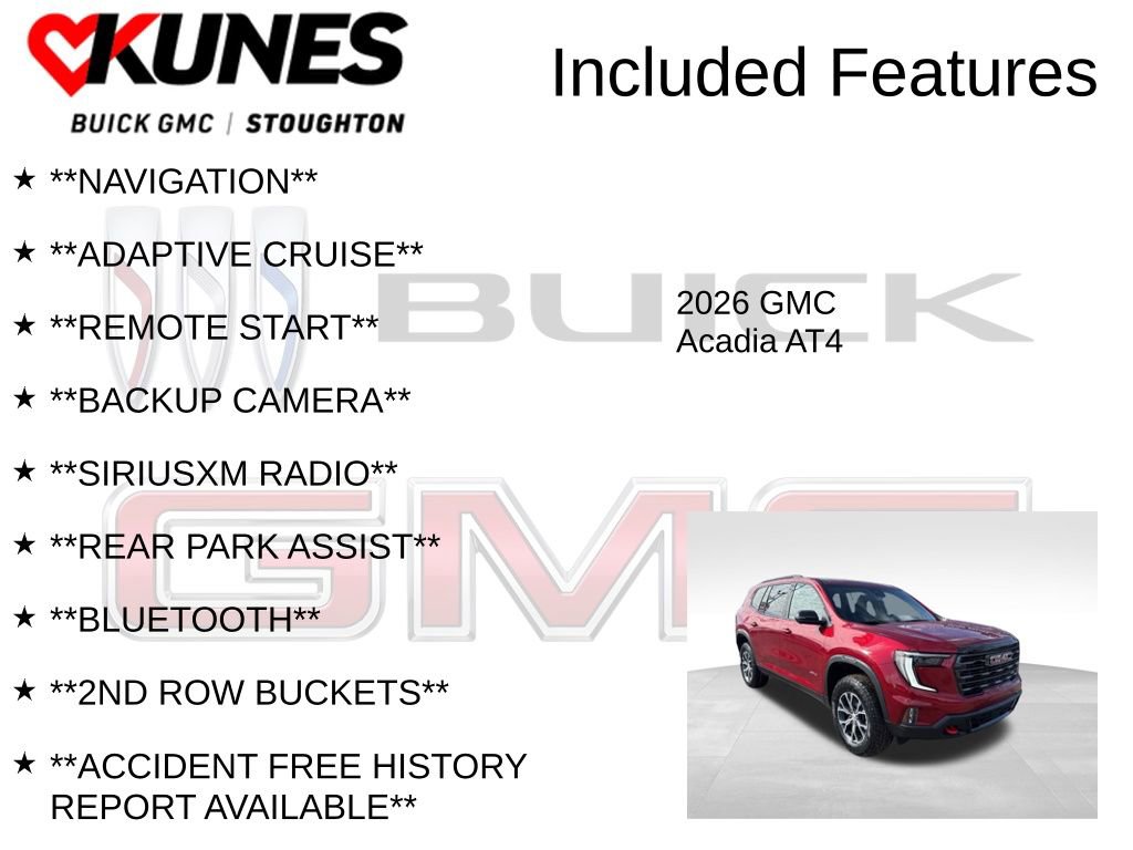 New 2026 GMC Acadia AT4 w/ Luxury Package image 2
