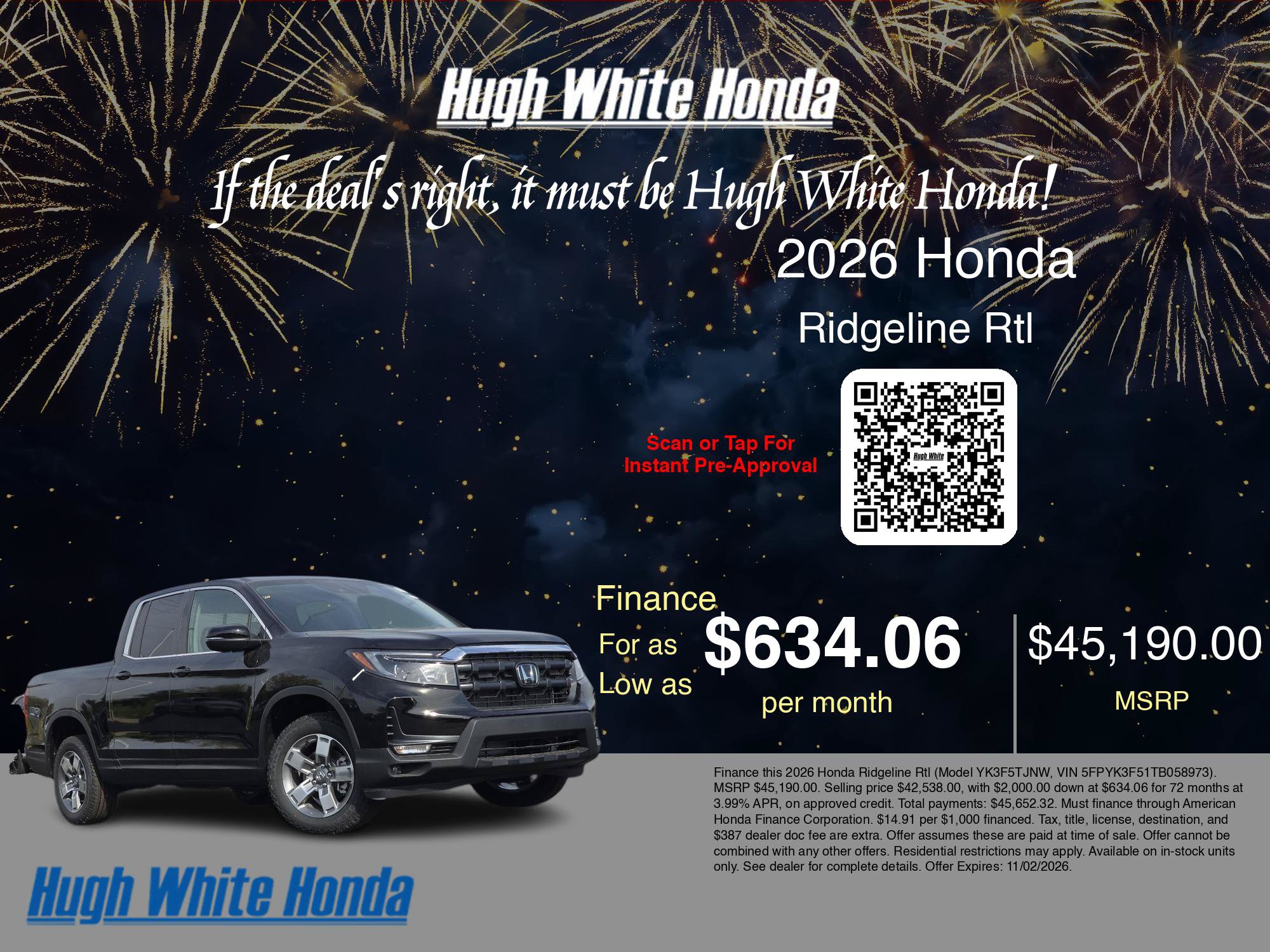 New 2026 Honda Ridgeline RTL image 9