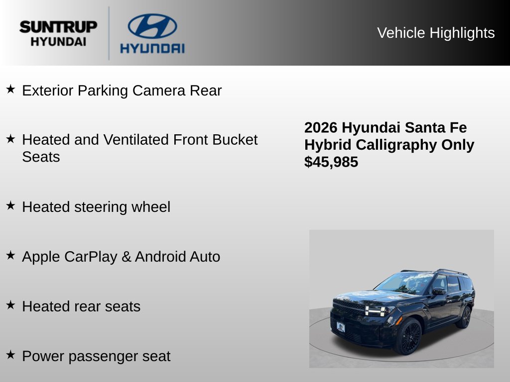 Certified 2026 Hyundai Santa Fe Calligraphy AWD/4WD image 16