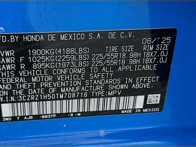 Certified 2026 Honda HR-V Sport image 33