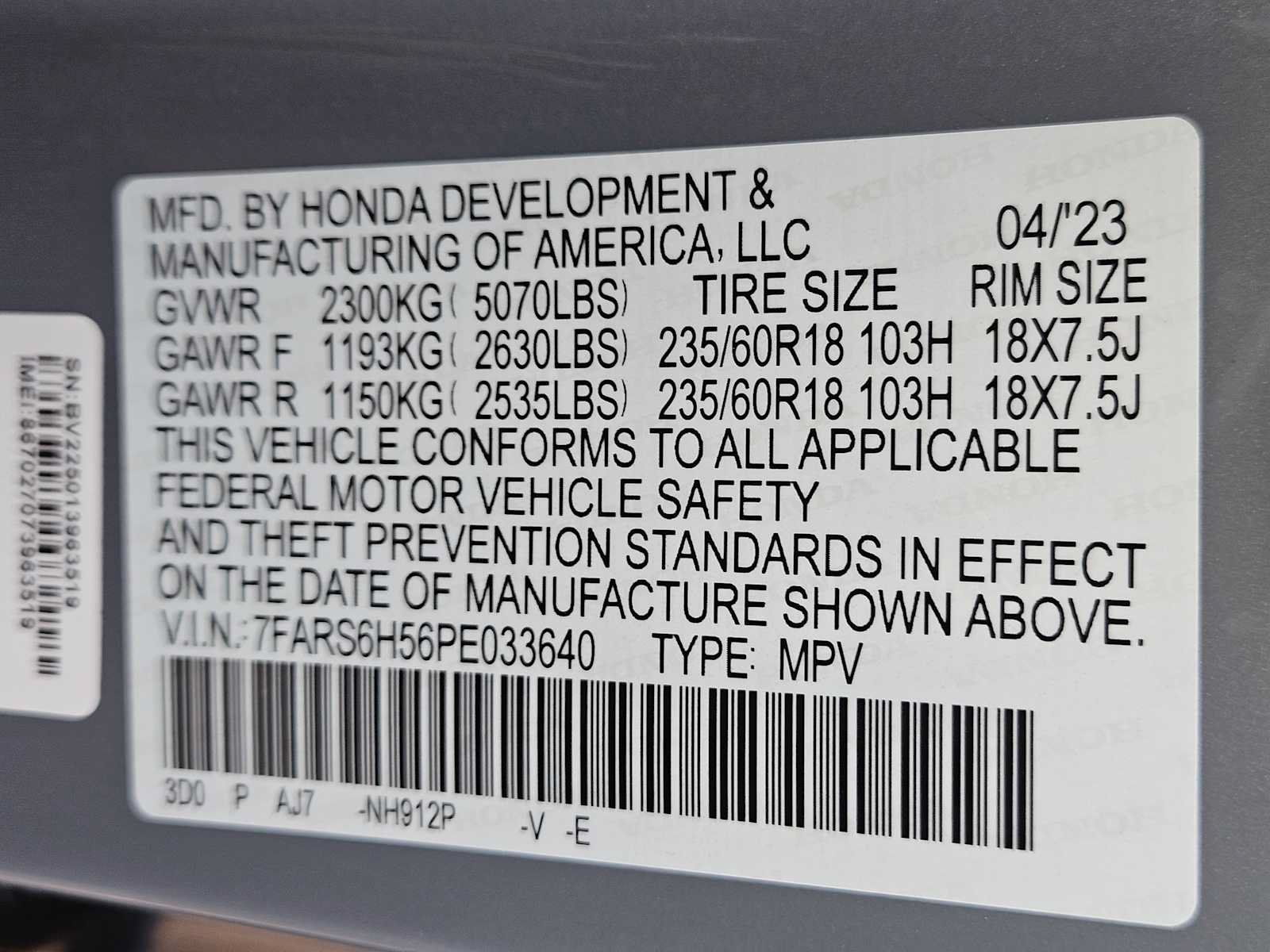 Certified 2023 Honda CR-V Sport image 34