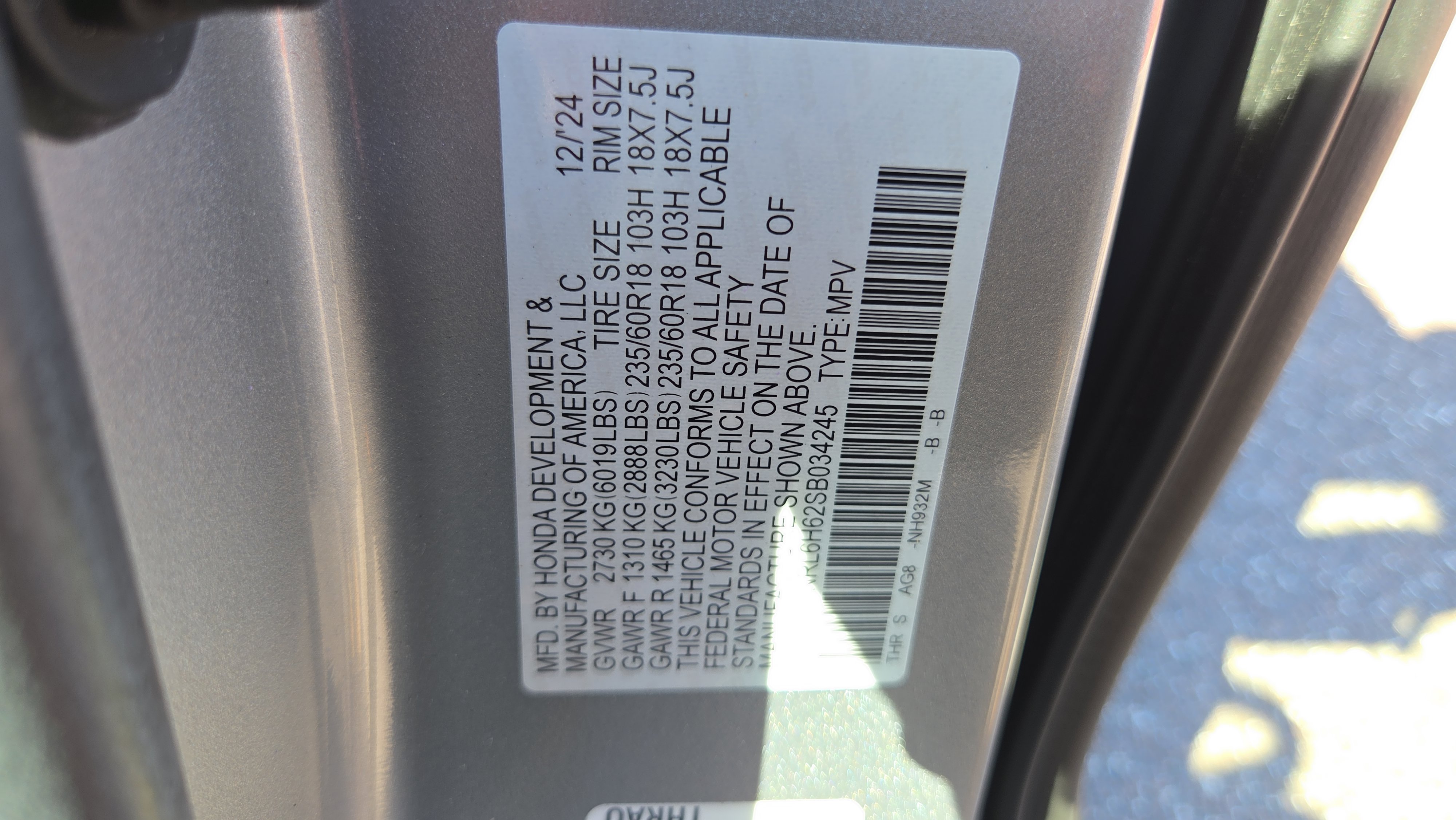 Certified 2025 Honda Odyssey EX-L image 25