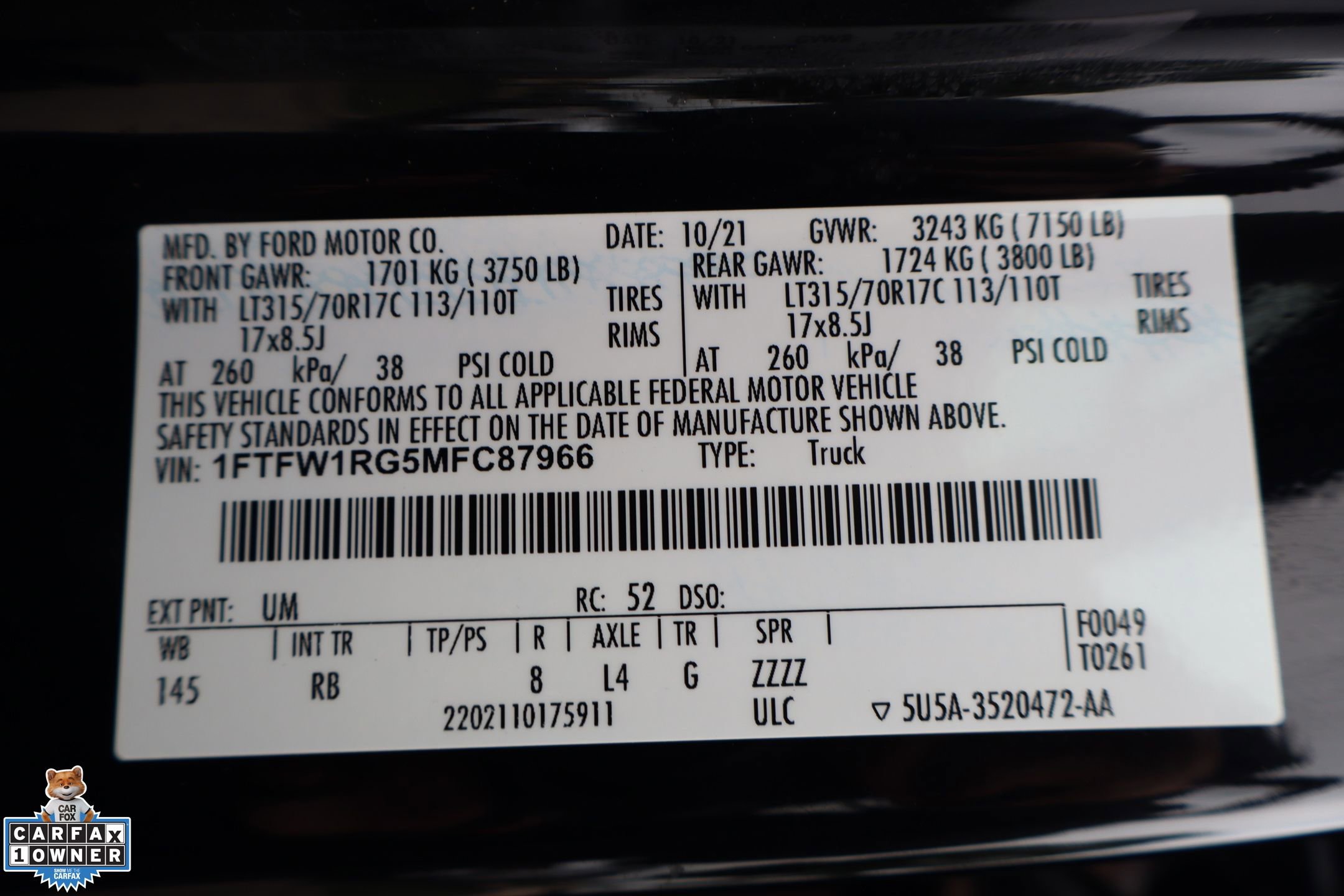 Used 2021 Ford F150 Raptor w/ Equipment Group 801A High AWD/4WD image 31
