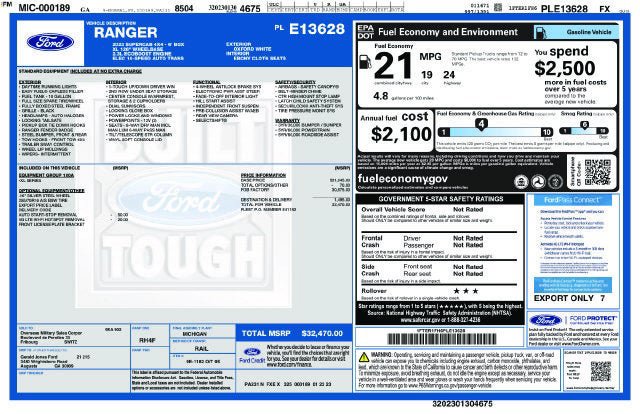 Used 2023 Ford Ranger XL AWD/4WD image 24