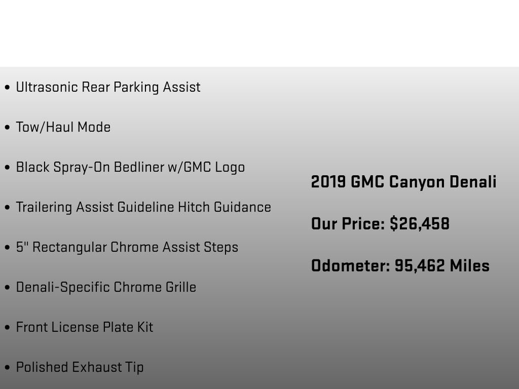 Used 2019 GMC Canyon Denali AWD/4WD image 30
