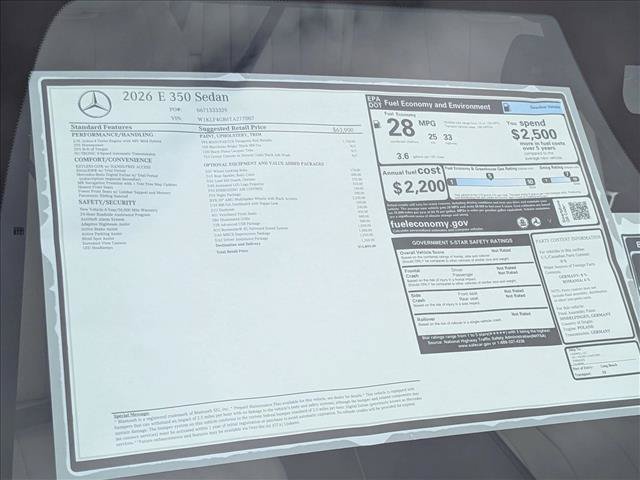New 2026 Mercedes-Benz E 350 Sedan image 18
