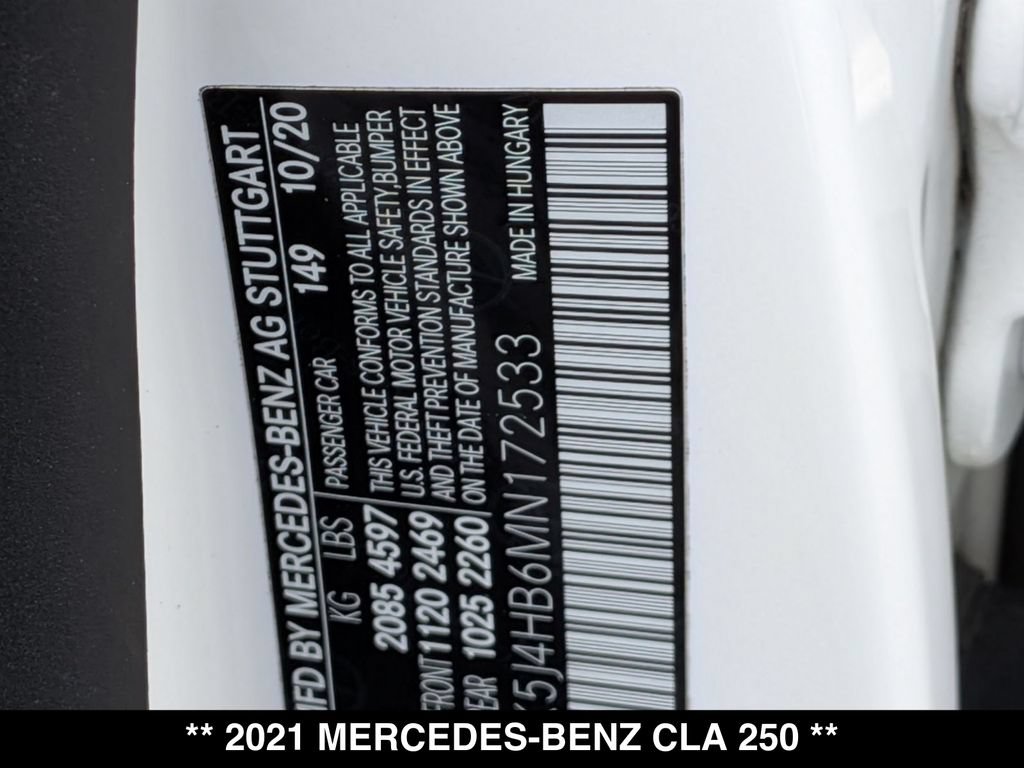 Used 2021 Mercedes-Benz CLA 250 4MATIC image 29
