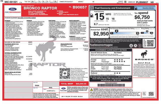 Used 2023 Ford Bronco Raptor image 37