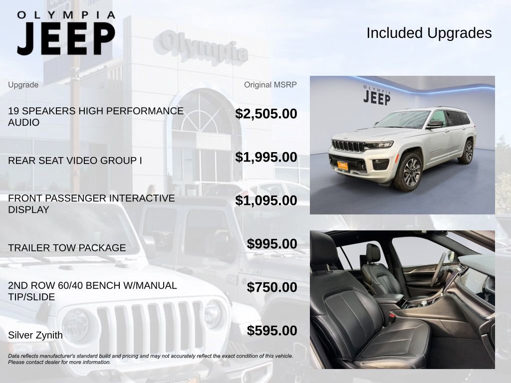 Certified 2024 Jeep Grand Cherokee L Overland w/ Rear Seat Video Group I image 4