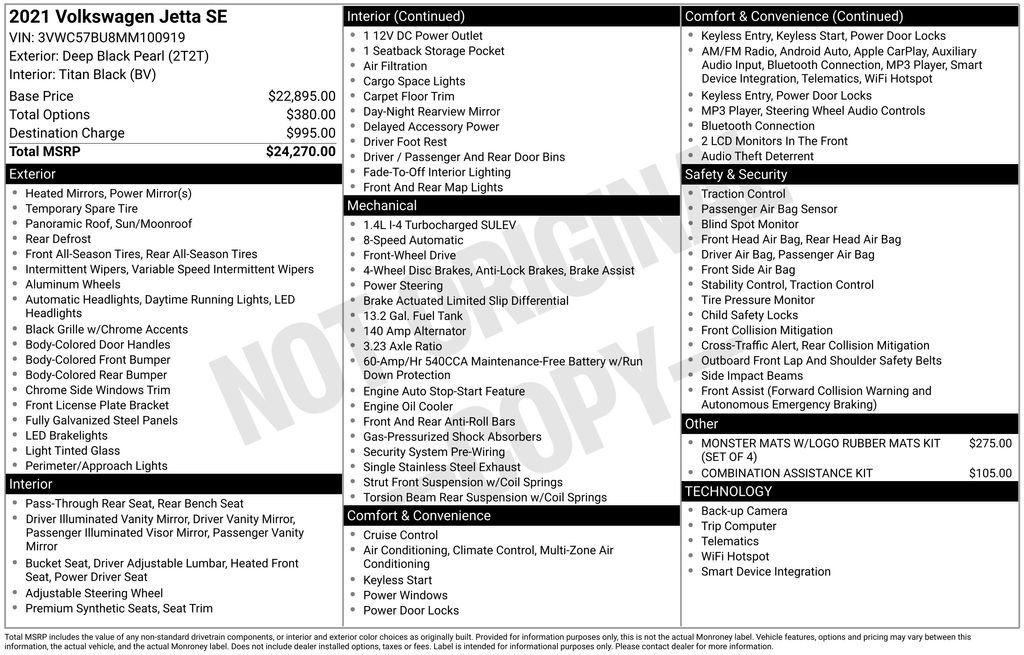 Used 2021 Volkswagen Jetta SE image 4