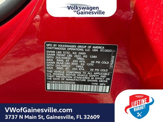 Certified 2024 Volkswagen Atlas SE w/ Panoramic Sunroof Package FWD image 32