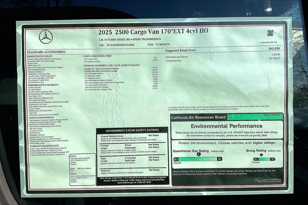 New 2025 Mercedes-Benz Sprinter 2500 image 11