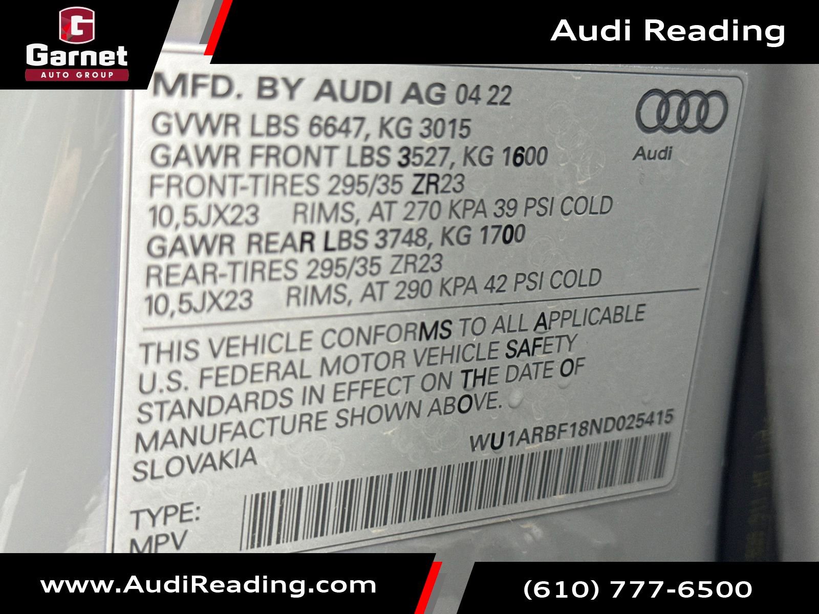 Certified 2022 Audi RS Q8 image 18