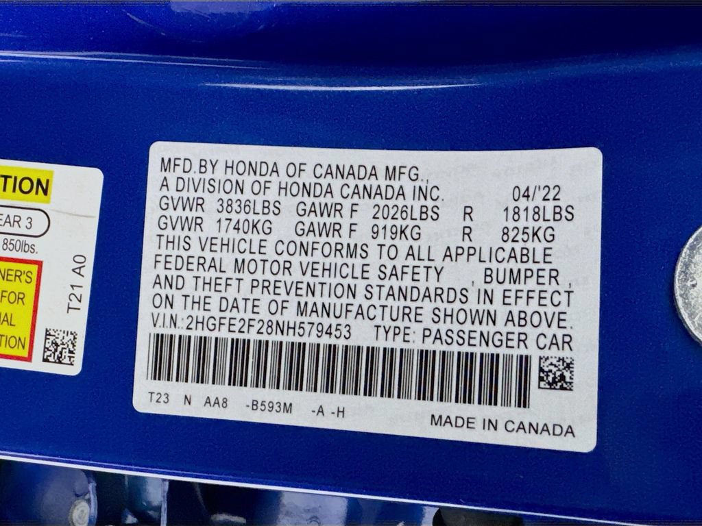 Used 2022 Honda Civic LX image 36