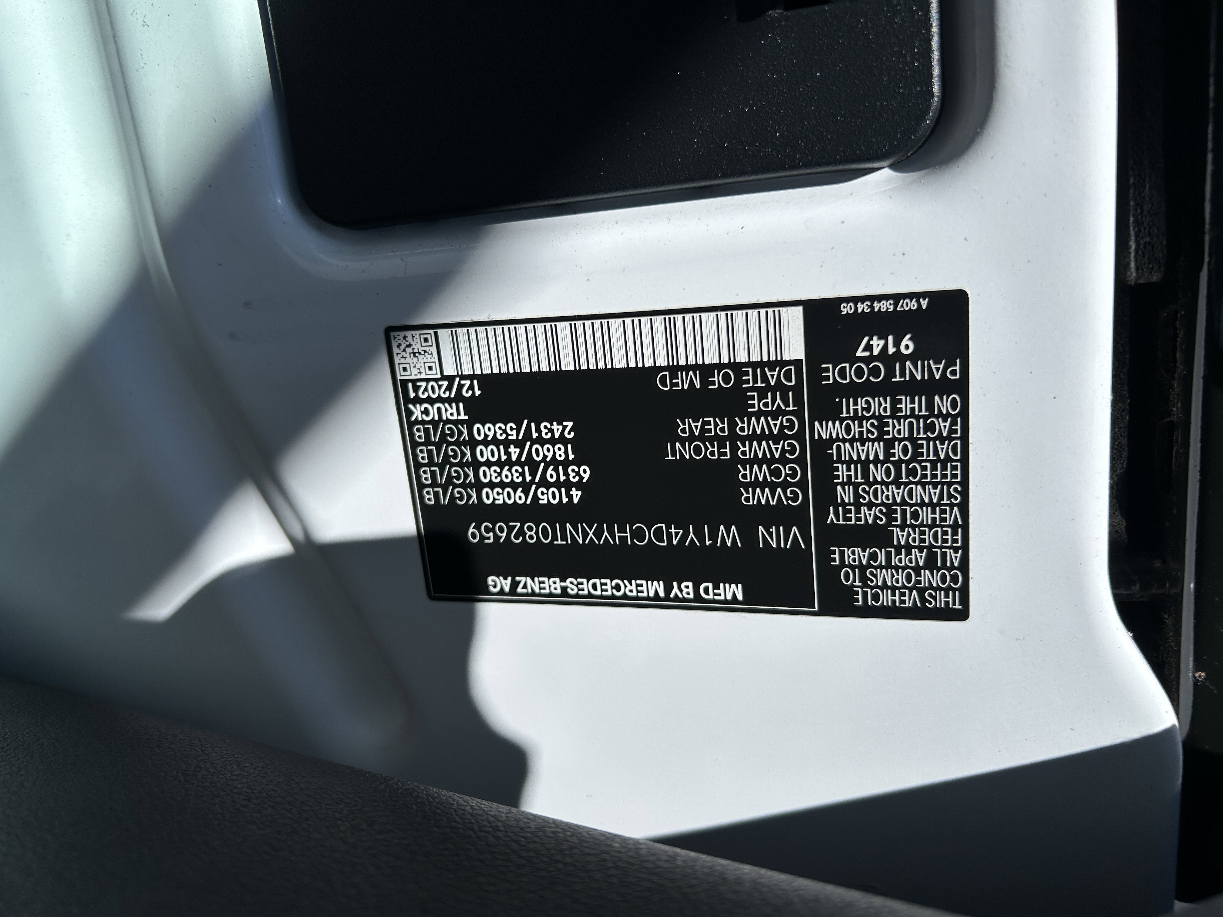 Used 2022 Mercedes-Benz Sprinter 2500 image 12