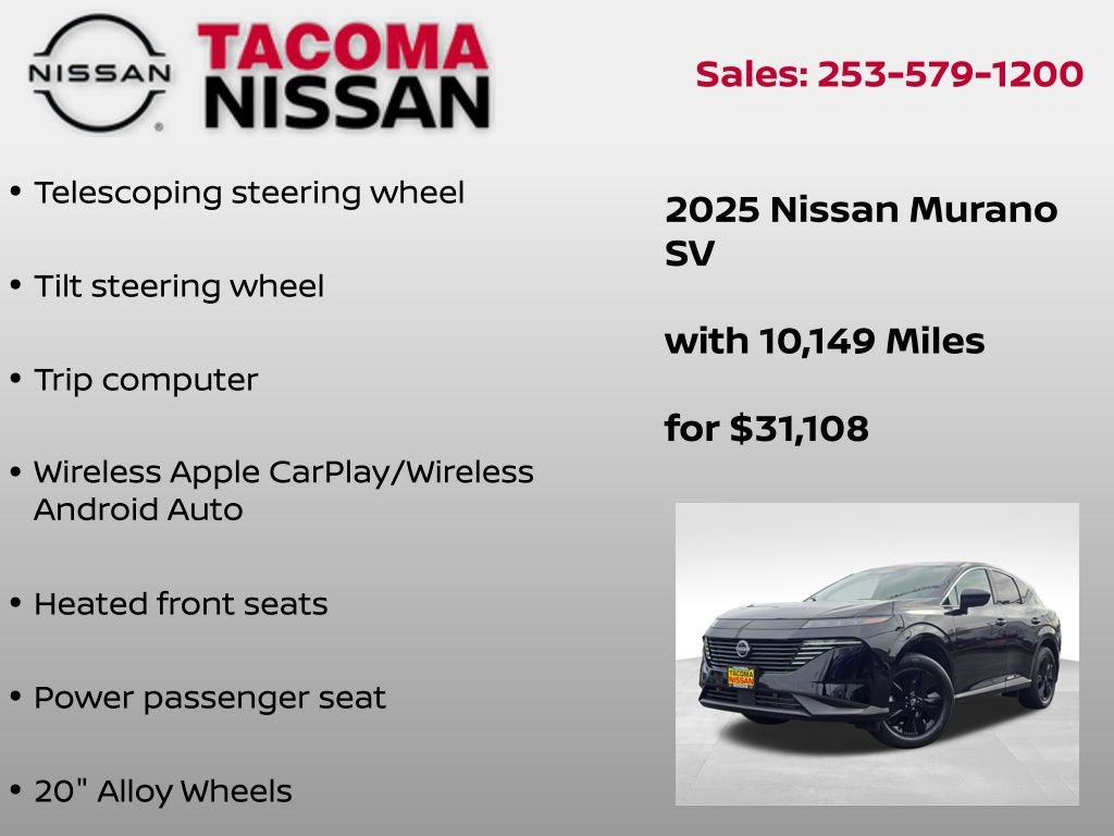 Used 2025 Nissan Murano SV AWD/4WD image 12