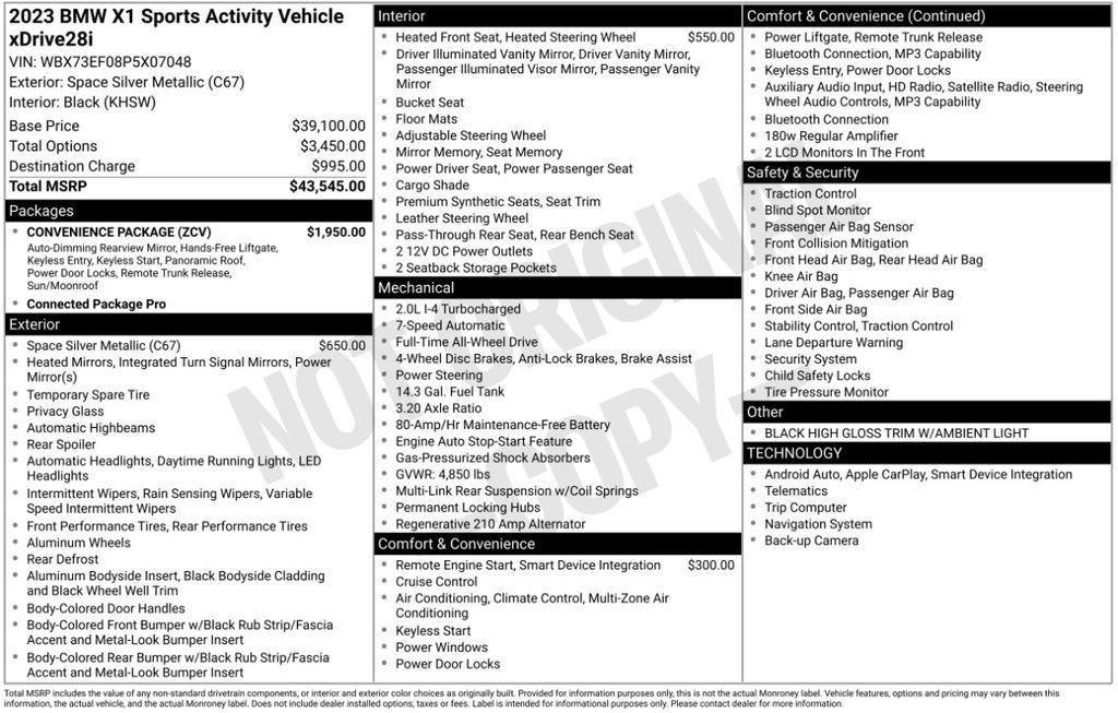 Used 2023 BMW X1 xDrive28i w/ Convenience Package AWD/4WD image 6